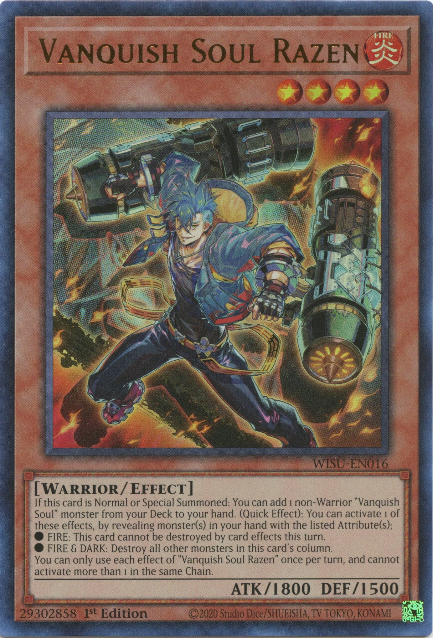 Vanquish Soul Razen [WISU-EN016] Ultra Rare | Jomio and Rueliete's Cards and Comics