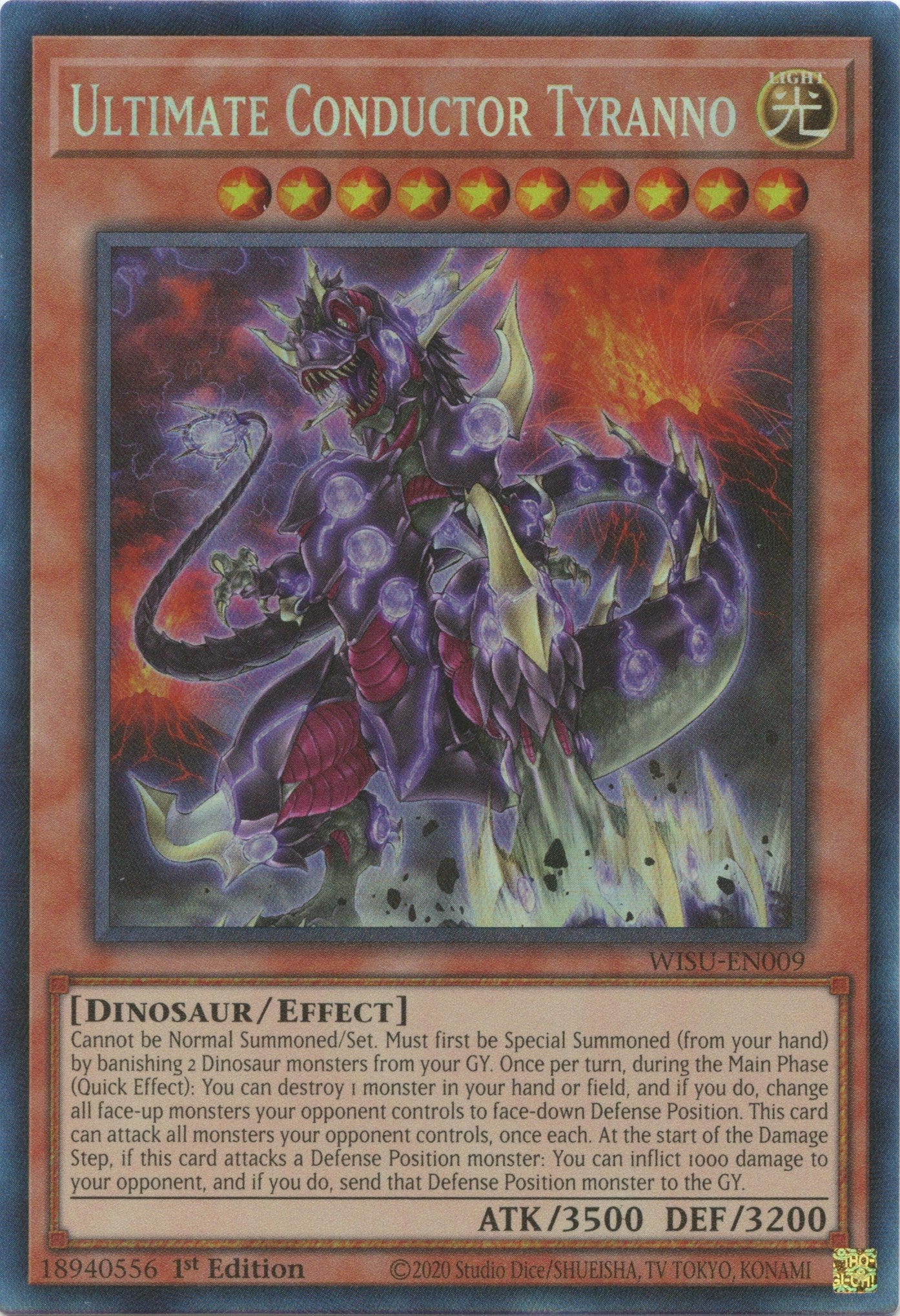 Ultimate Conductor Tyranno [WISU-EN009] Collector's Rare | Jomio and Rueliete's Cards and Comics