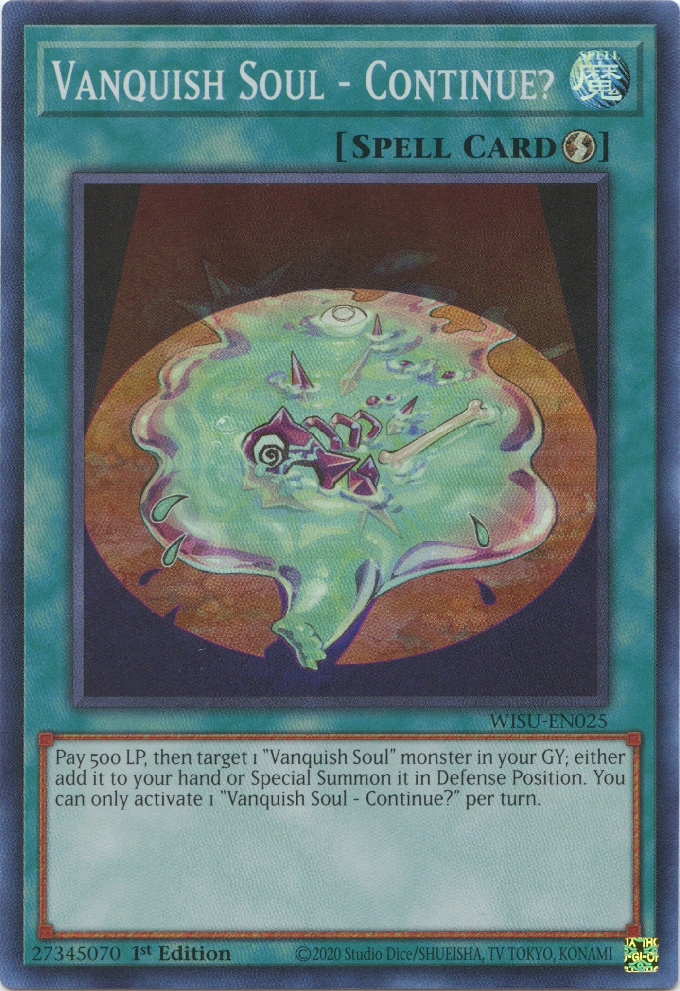 Vanquish Soul - Continue? [WISU-EN025] Super Rare | Jomio and Rueliete's Cards and Comics