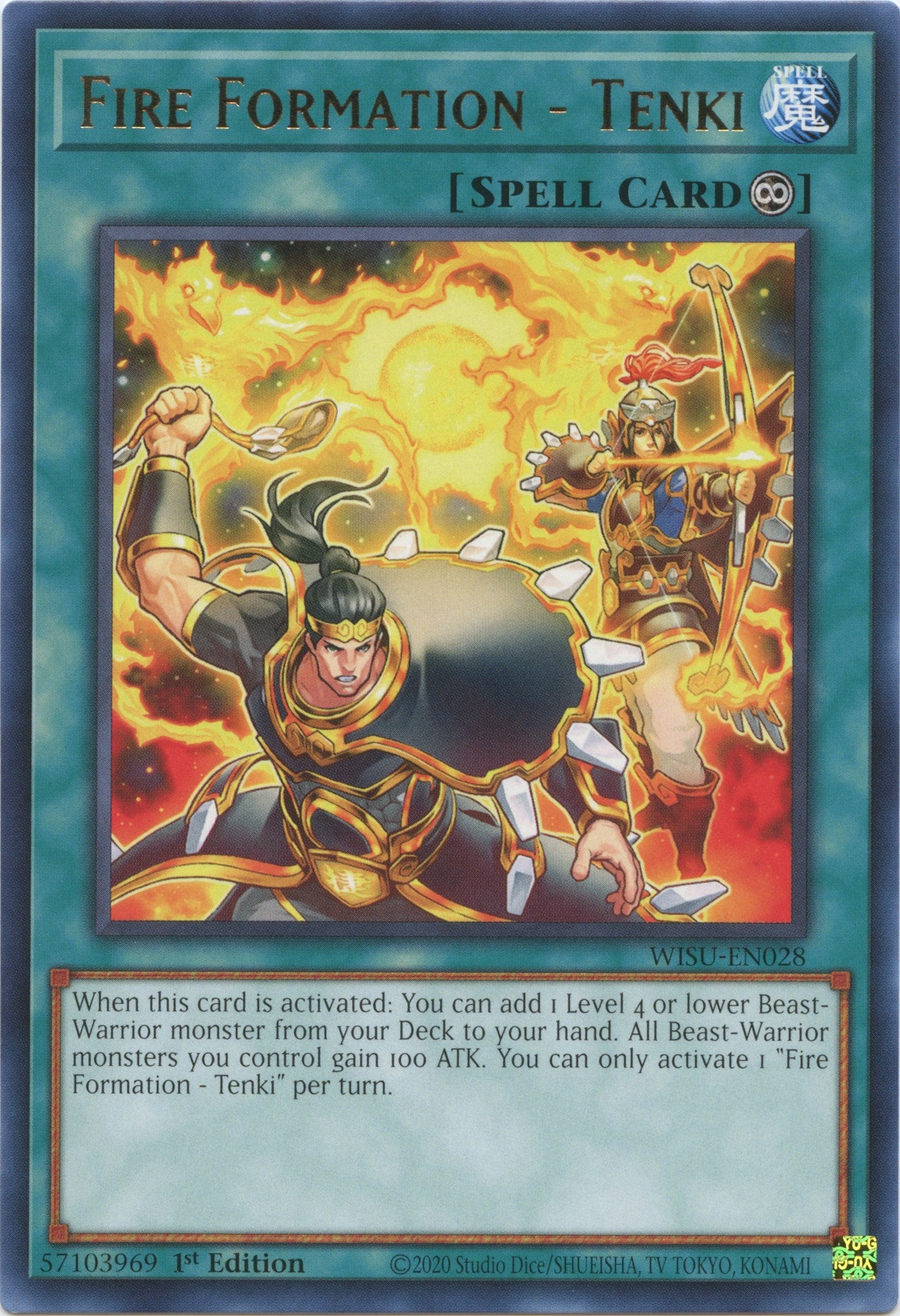 Fire Formation - Tenki [WISU-EN028] Rare | Jomio and Rueliete's Cards and Comics
