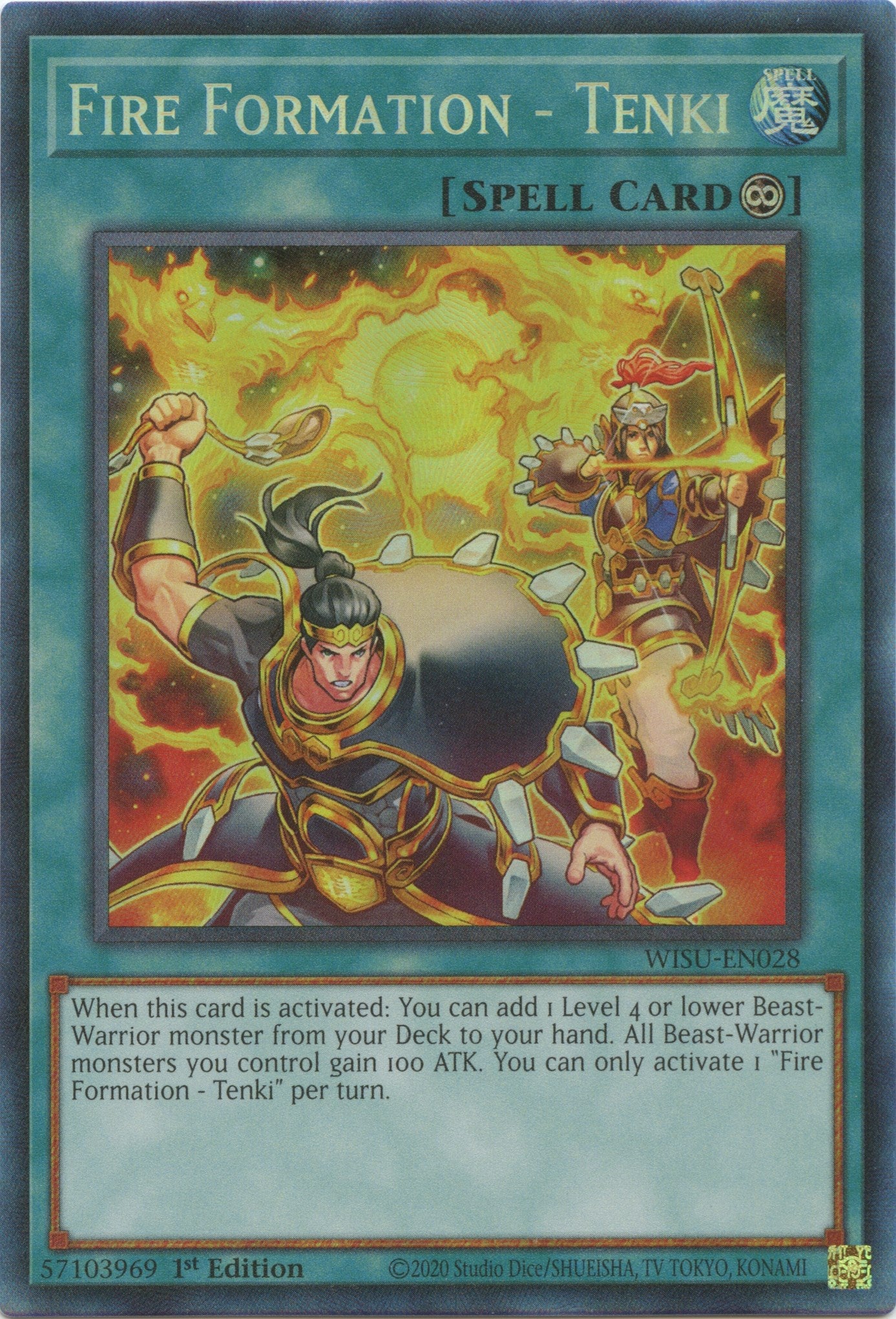 Fire Formation - Tenki [WISU-EN028] Collector's Rare | Jomio and Rueliete's Cards and Comics