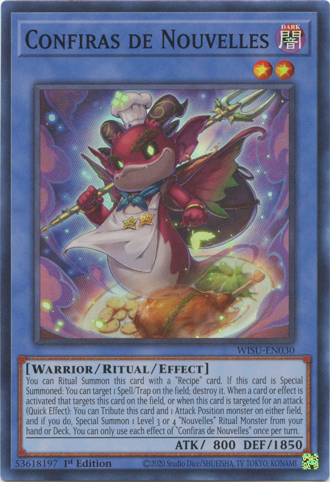 Confiras de Nouvelles [WISU-EN030] Super Rare | Jomio and Rueliete's Cards and Comics