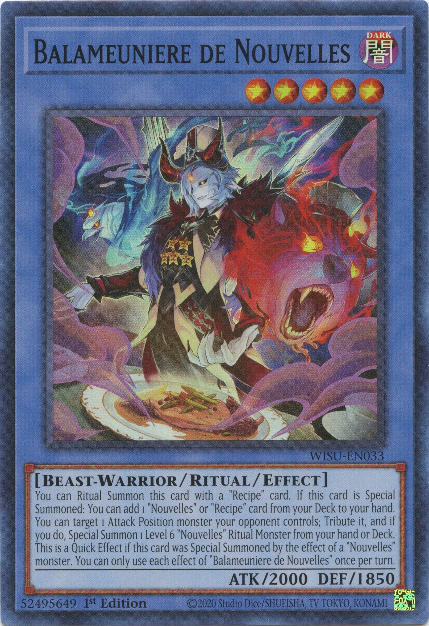 Balameuniere de Nouvelles [WISU-EN033] Super Rare | Jomio and Rueliete's Cards and Comics