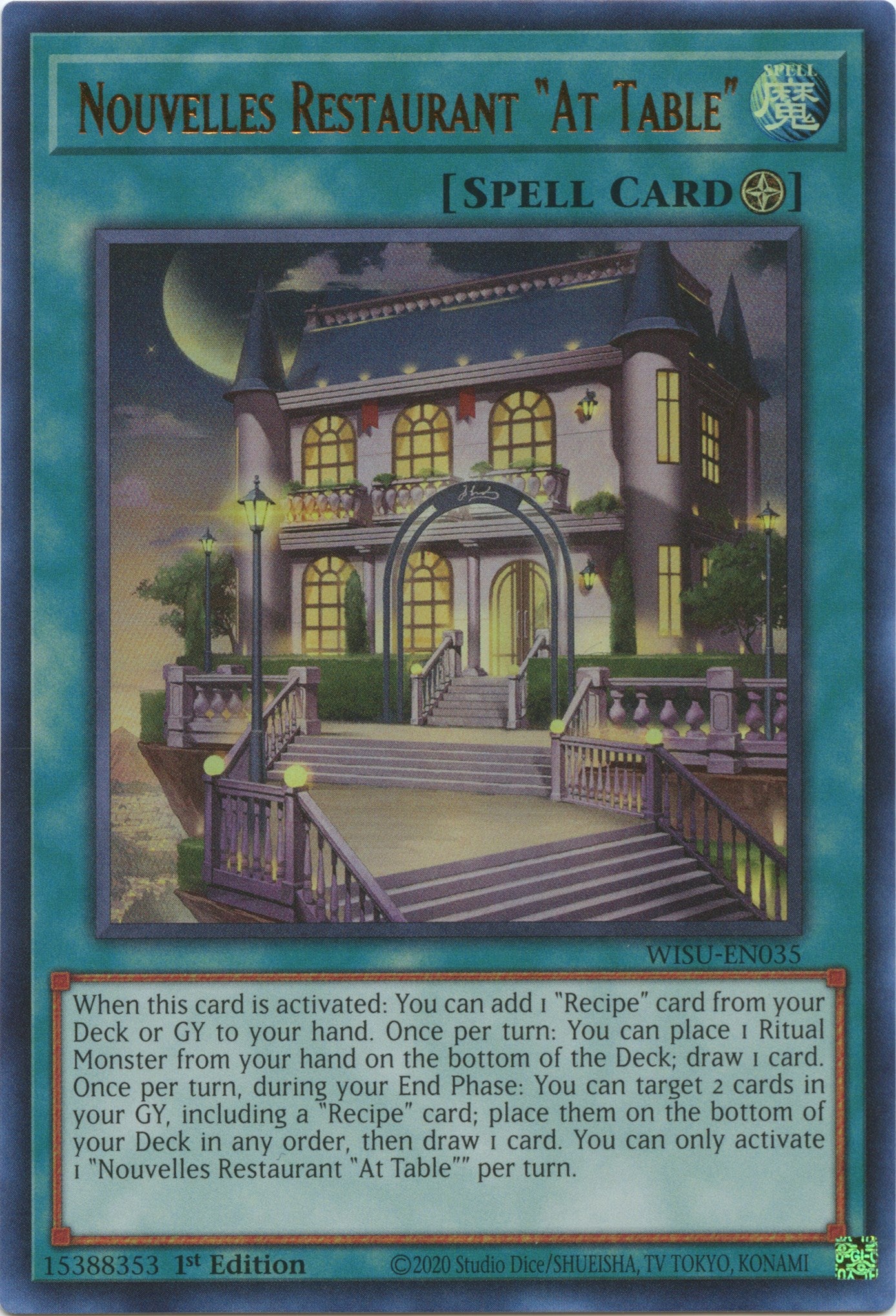 Nouvelles Restaurant "At Table" [WISU-EN035] Ultra Rare | Jomio and Rueliete's Cards and Comics