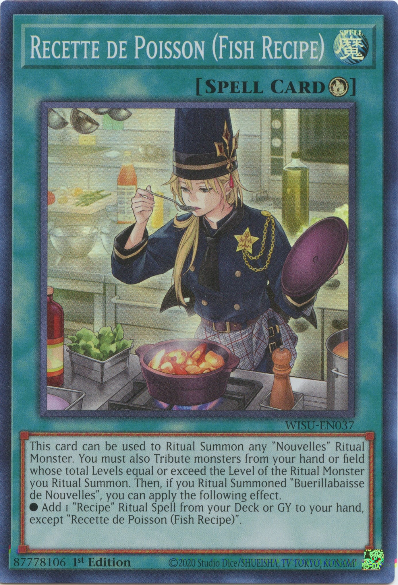Recette de Poisson (Fish Recipe) [WISU-EN037] Super Rare | Jomio and Rueliete's Cards and Comics