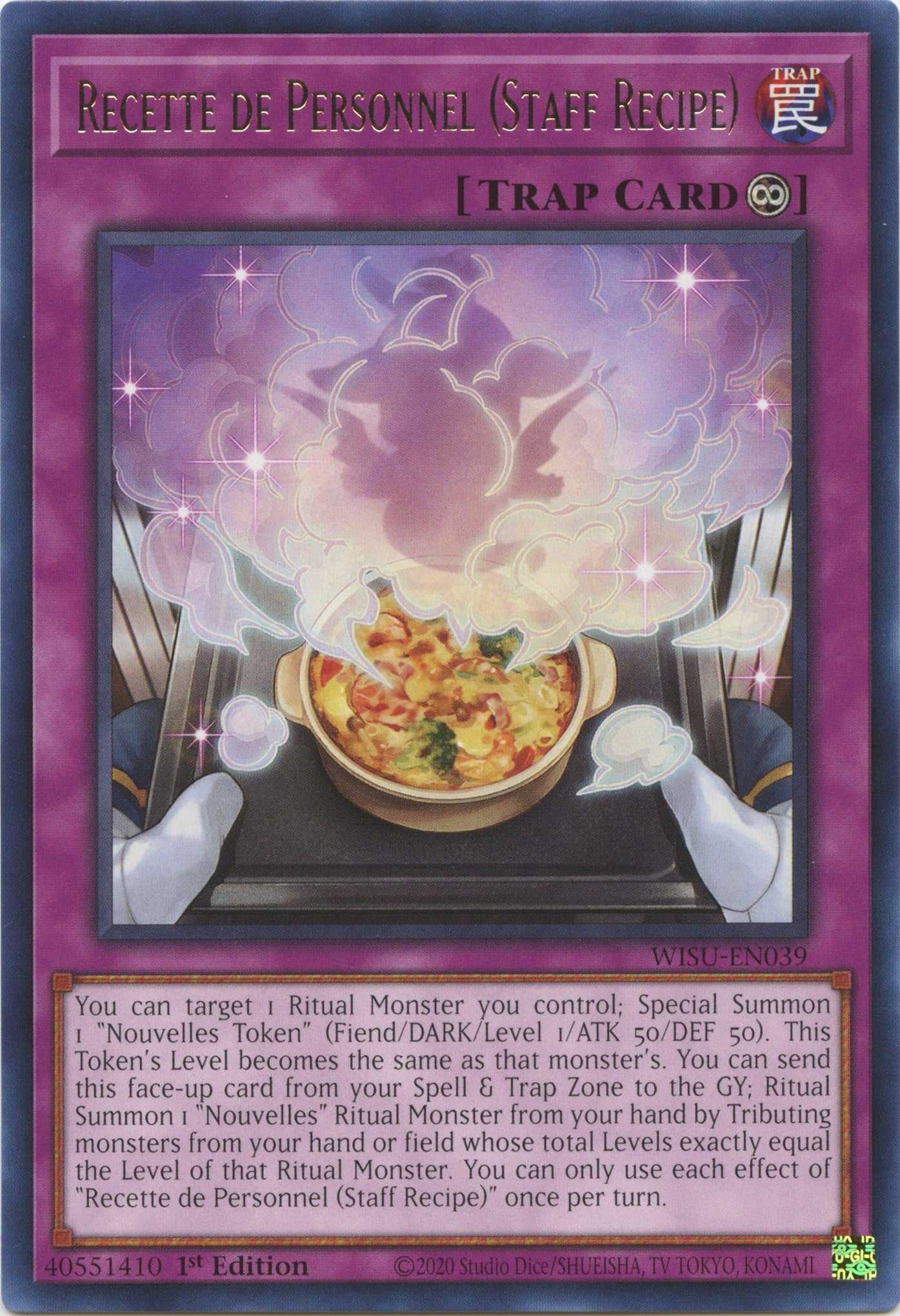 Recette de Personnel (Staff Recipe) [WISU-EN039] Rare | Jomio and Rueliete's Cards and Comics