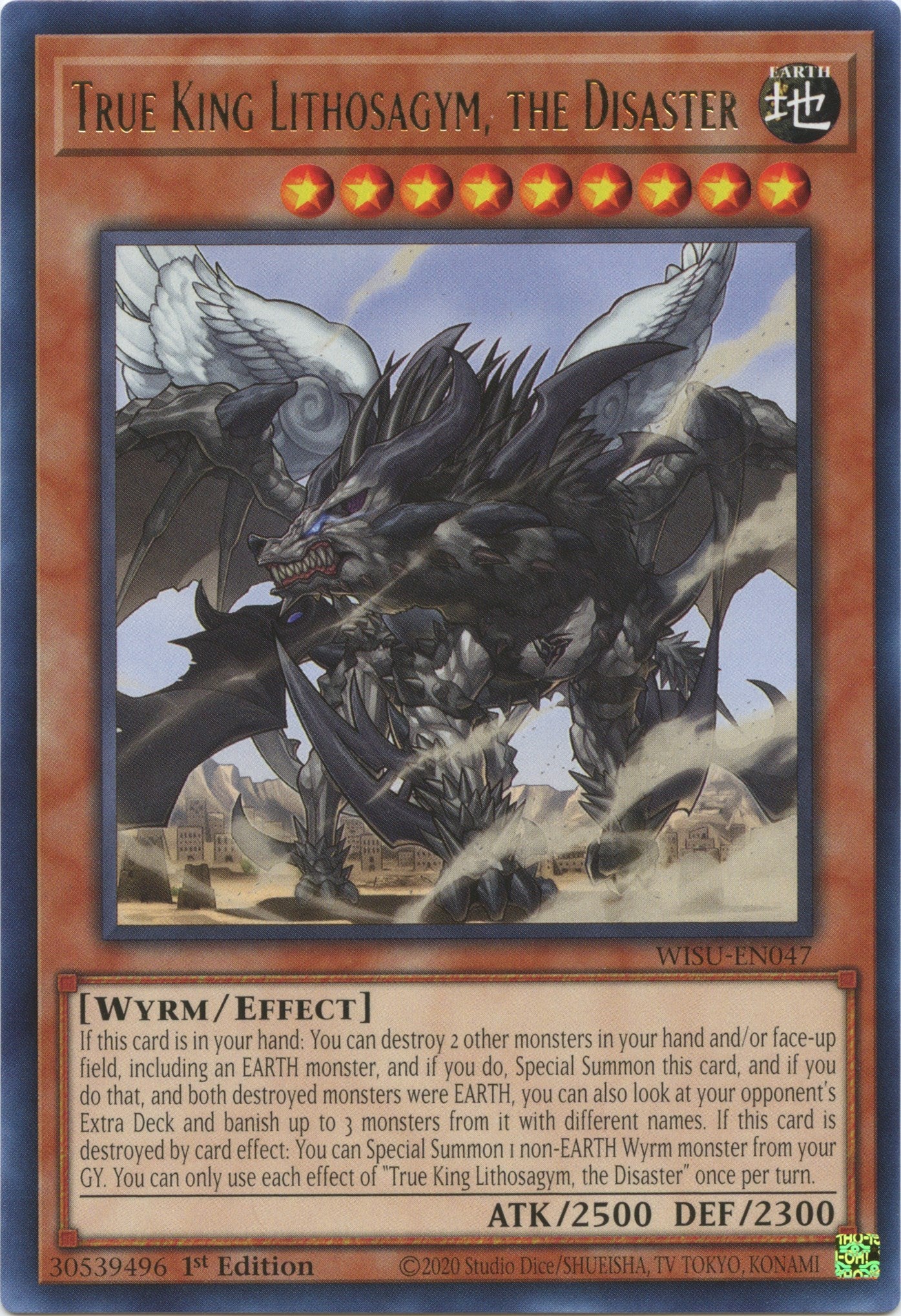True King Lithosagym, the Disaster [WISU-EN047] Rare | Jomio and Rueliete's Cards and Comics