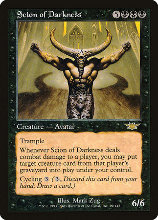 Scion of Darkness [Legions] | Jomio and Rueliete's Cards and Comics