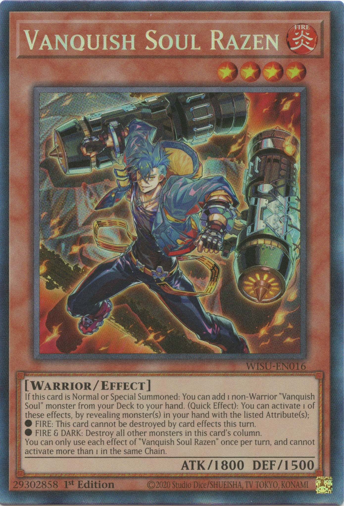 Vanquish Soul Razen [WISU-EN016] Collector's Rare | Jomio and Rueliete's Cards and Comics