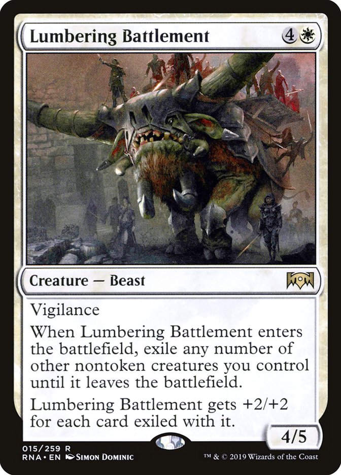 Lumbering Battlement [Ravnica Allegiance] | Jomio and Rueliete's Cards and Comics