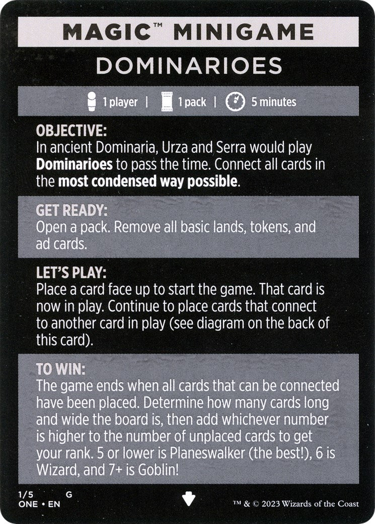 Dominarioes (Magic Minigame) [Phyrexia: All Will Be One Minigame] | Jomio and Rueliete's Cards and Comics