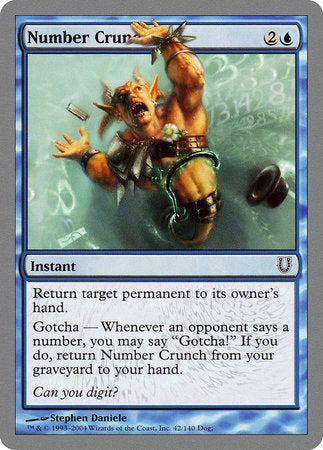 Number Crunch [Unhinged] | Jomio and Rueliete's Cards and Comics