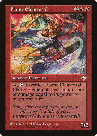Flame Elemental [Mirage] | Jomio and Rueliete's Cards and Comics