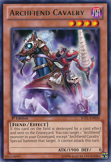Archfiend Cavalry [JOTL-EN030] Rare | Jomio and Rueliete's Cards and Comics
