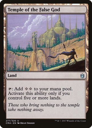 Temple of the False God [Commander Anthology] | Jomio and Rueliete's Cards and Comics