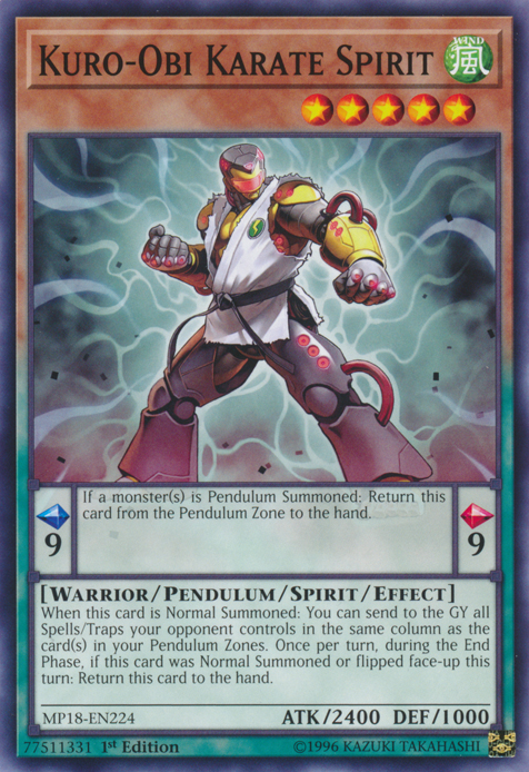Kuro-Obi Karate Spirit [MP18-EN224] Common | Jomio and Rueliete's Cards and Comics