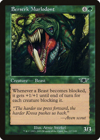 Berserk Murlodont [Legions] | Jomio and Rueliete's Cards and Comics