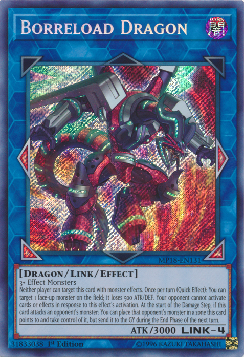 Borreload Dragon [MP18-EN131] Secret Rare | Jomio and Rueliete's Cards and Comics