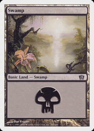 Swamp (341) [Eighth Edition] | Jomio and Rueliete's Cards and Comics