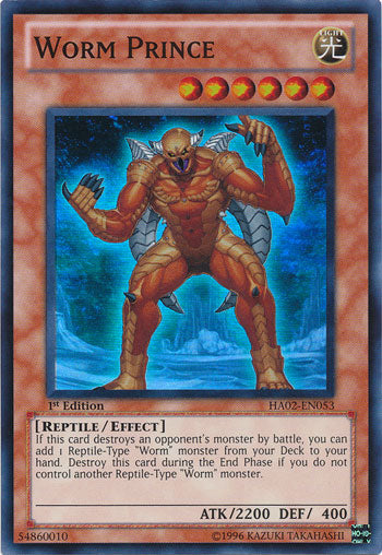 Worm Prince [HA02-EN053] Super Rare | Jomio and Rueliete's Cards and Comics