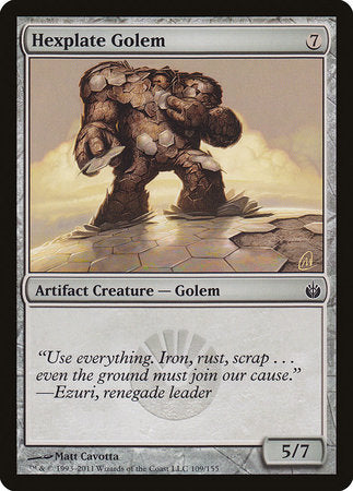 Hexplate Golem [Mirrodin Besieged] | Jomio and Rueliete's Cards and Comics