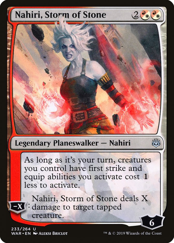 Nahiri, Storm of Stone [War of the Spark] | Jomio and Rueliete's Cards and Comics