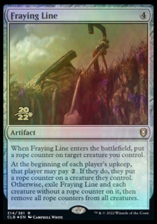 Fraying Line [Commander Legends: Battle for Baldur's Gate Prerelease Promos] | Jomio and Rueliete's Cards and Comics
