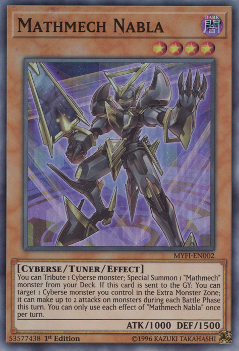 Mathmech Nabla [MYFI-EN002] Super Rare | Jomio and Rueliete's Cards and Comics