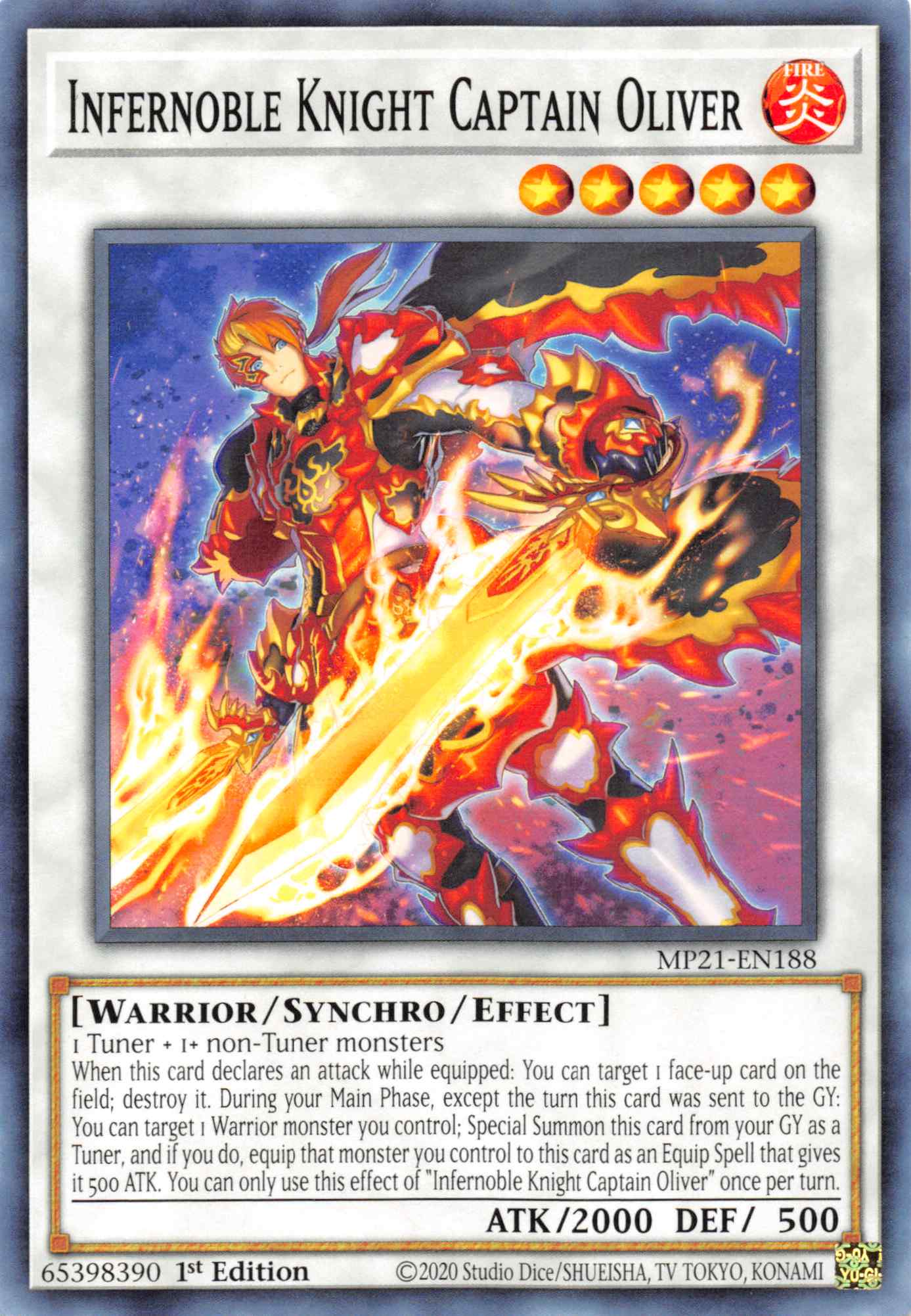 Infernoble Knight Captain Oliver [MP21-EN188] Common | Jomio and Rueliete's Cards and Comics