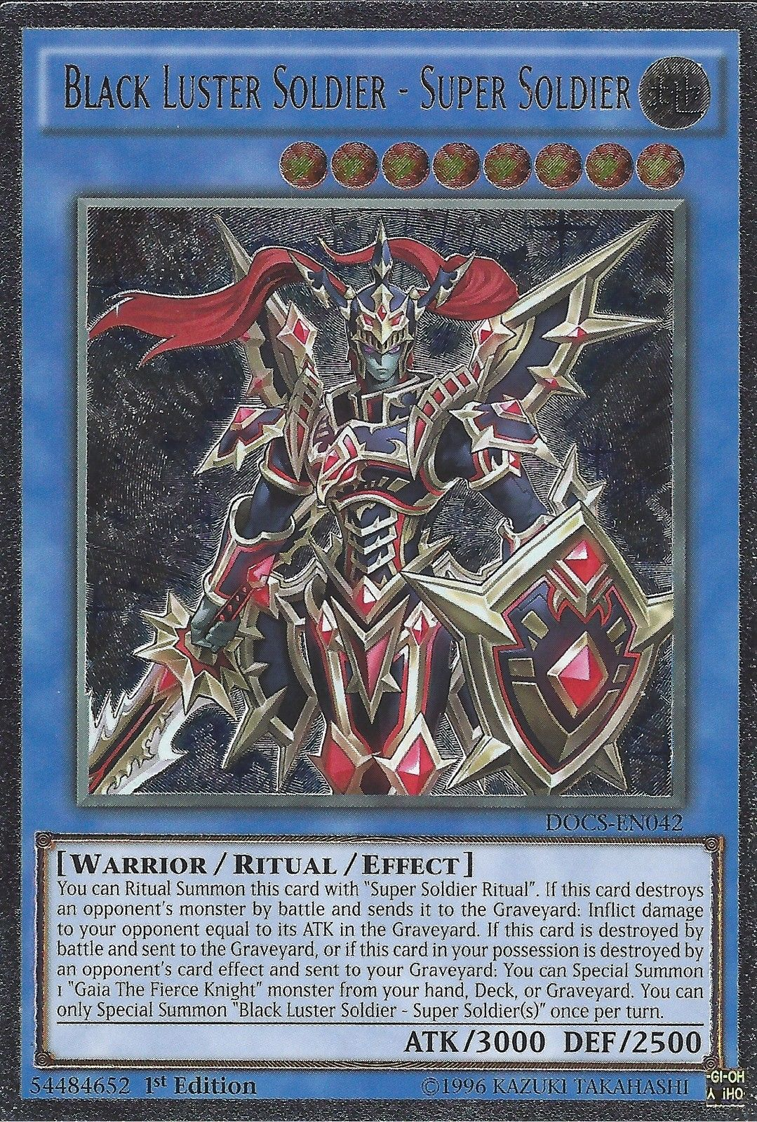 Black Luster Soldier - Super Soldier (UTR) [DOCS-EN042] Ultimate Rare | Jomio and Rueliete's Cards and Comics