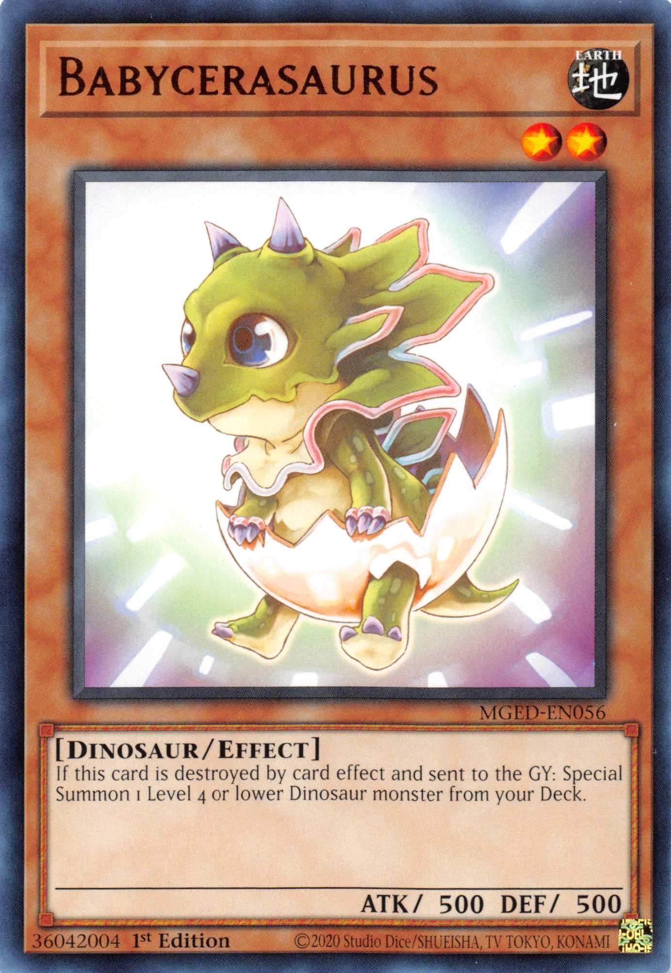 Babycerasaurus [MGED-EN056] Rare | Jomio and Rueliete's Cards and Comics