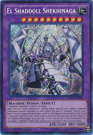 El Shaddoll Shekhinaga [MP15-EN161] Secret Rare | Jomio and Rueliete's Cards and Comics