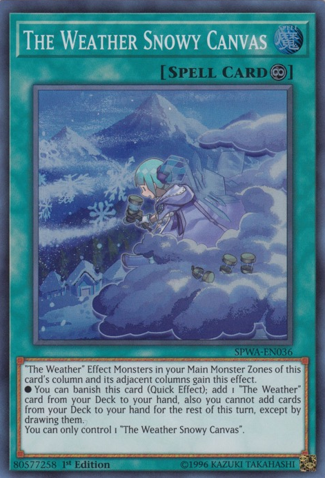 The Weather Snowy Canvas [SPWA-EN036] Super Rare | Jomio and Rueliete's Cards and Comics