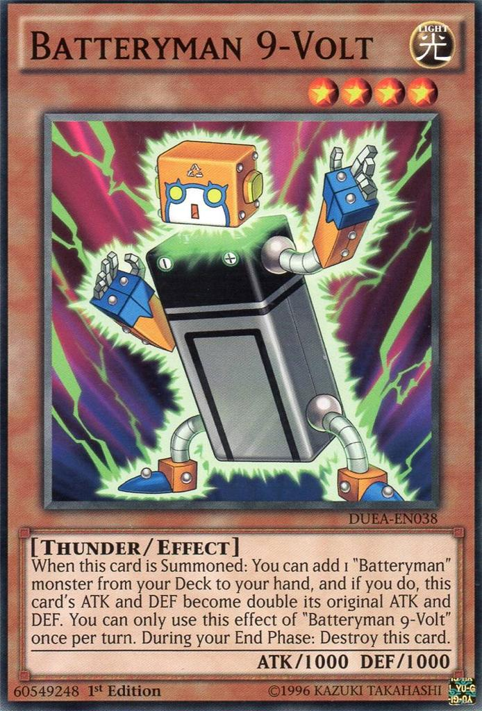 Batteryman 9-Volt [DUEA-EN038] Common | Jomio and Rueliete's Cards and Comics
