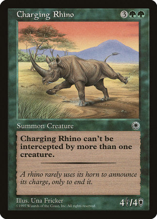 Charging Rhino [Portal] | Jomio and Rueliete's Cards and Comics