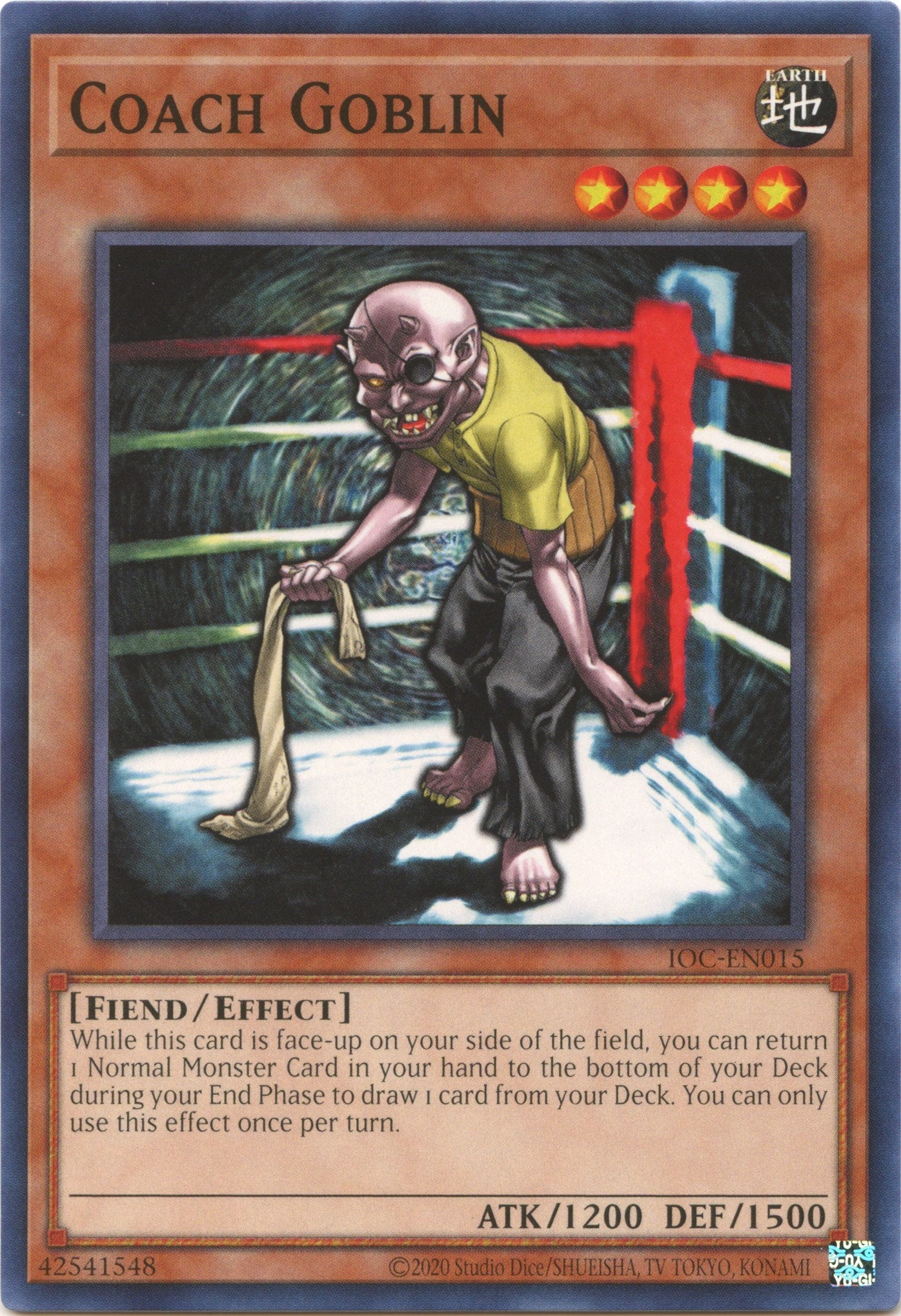 Coach Goblin (25th Anniversary) [IOC-EN015] Common | Jomio and Rueliete's Cards and Comics