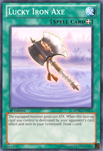 Lucky Iron Axe [BPW2-EN074] Common | Jomio and Rueliete's Cards and Comics