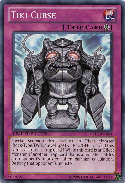 Tiki Curse [GLD5-EN053] Common | Jomio and Rueliete's Cards and Comics