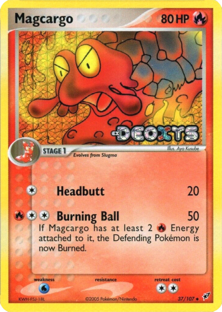Magcargo (37/107) (Stamped) [EX: Deoxys] | Jomio and Rueliete's Cards and Comics