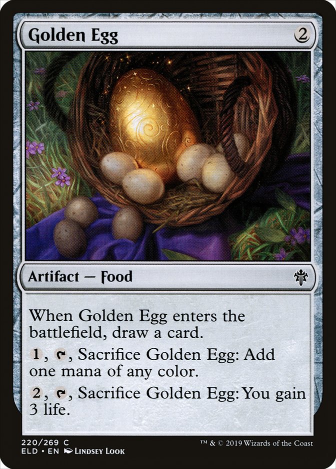 Golden Egg [Throne of Eldraine] | Jomio and Rueliete's Cards and Comics