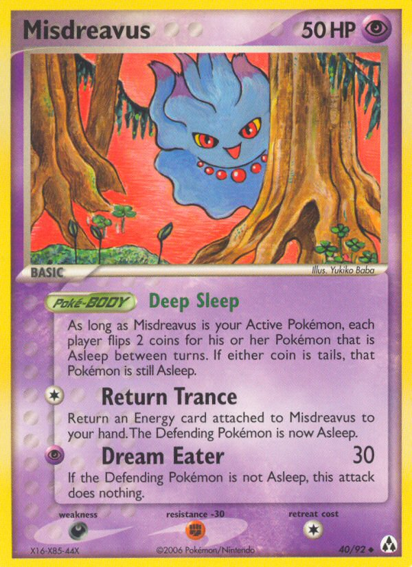 Misdreavus (40/92) [EX: Legend Maker] | Jomio and Rueliete's Cards and Comics