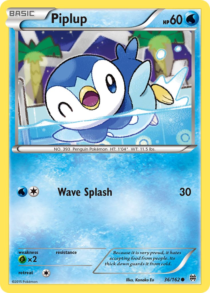 Piplup (36/162) [XY: BREAKthrough] | Jomio and Rueliete's Cards and Comics