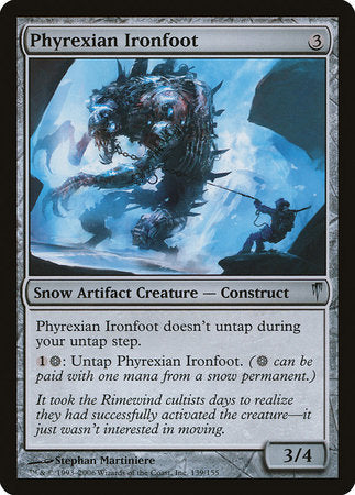 Phyrexian Ironfoot [Coldsnap] | Jomio and Rueliete's Cards and Comics