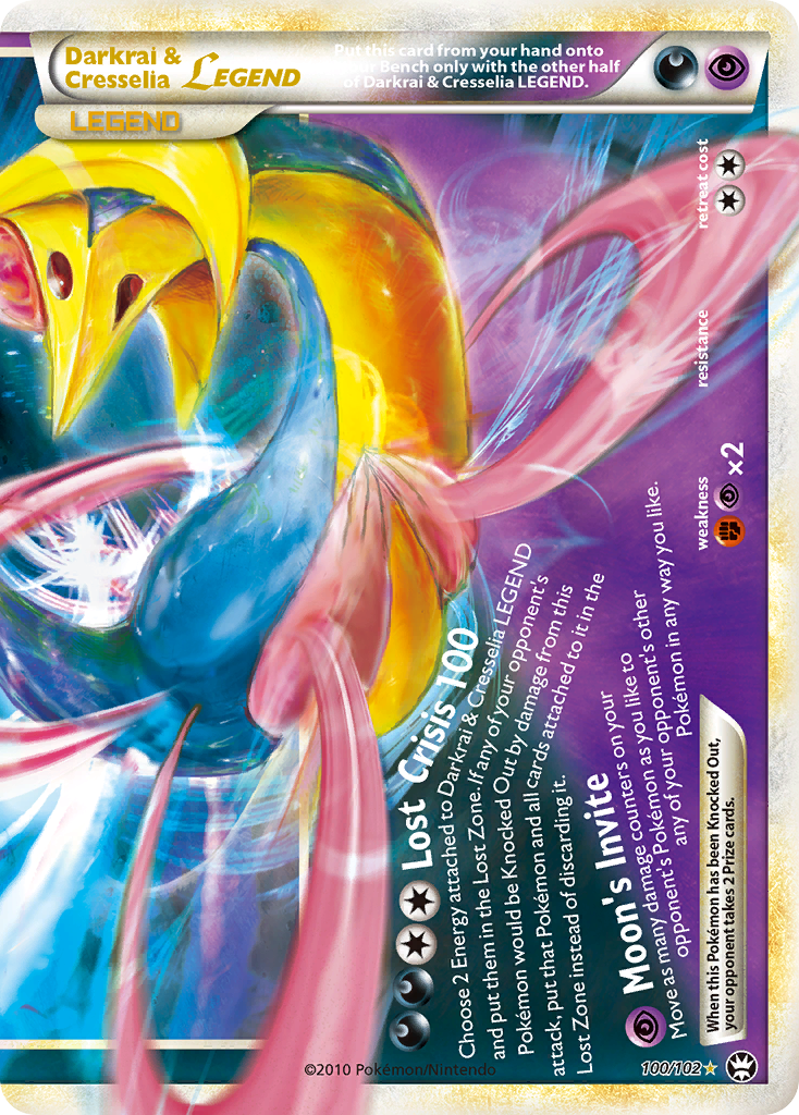 Darkrai & Cresselia LEGEND (100/102) [HeartGold & SoulSilver: Triumphant] | Jomio and Rueliete's Cards and Comics