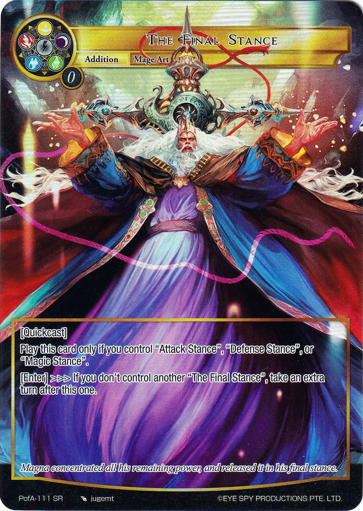 The Final Stance (Full Art) (PofA-111) [Alice Origin IV: Prologue of Attoractia] | Jomio and Rueliete's Cards and Comics