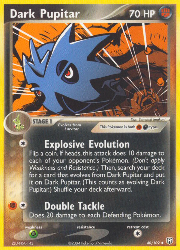 Dark Pupitar (40/109) [EX: Team Rocket Returns] | Jomio and Rueliete's Cards and Comics