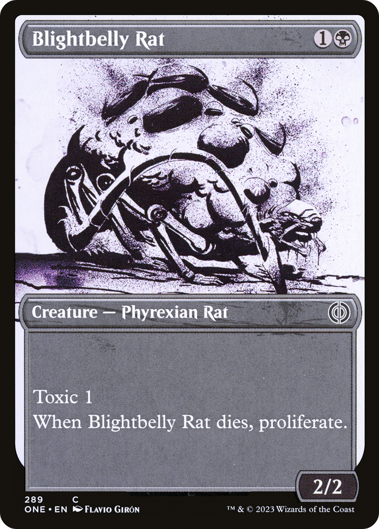 Blightbelly Rat (Showcase Ichor) [Phyrexia: All Will Be One] | Jomio and Rueliete's Cards and Comics