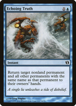 Echoing Truth [Duel Decks: Elspeth vs. Tezzeret] | Jomio and Rueliete's Cards and Comics