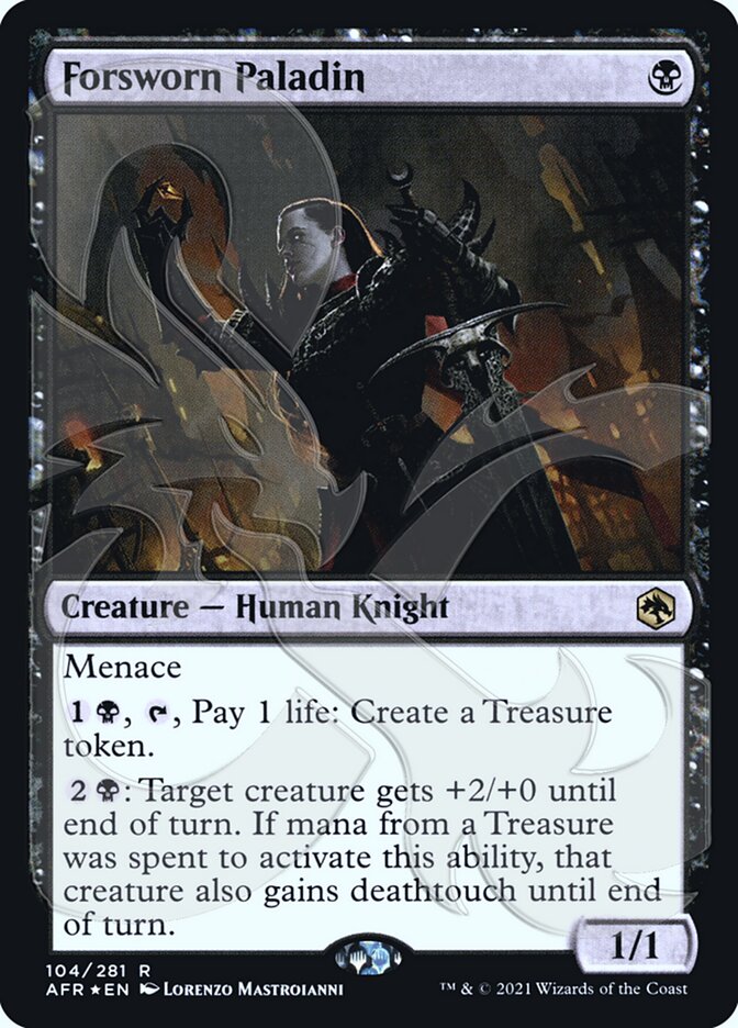 Forsworn Paladin (Ampersand Promo) [Dungeons & Dragons: Adventures in the Forgotten Realms Promos] | Jomio and Rueliete's Cards and Comics