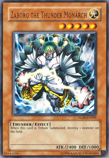 Zaborg the Thunder Monarch (Bronze) [DL09-EN009] Rare | Jomio and Rueliete's Cards and Comics